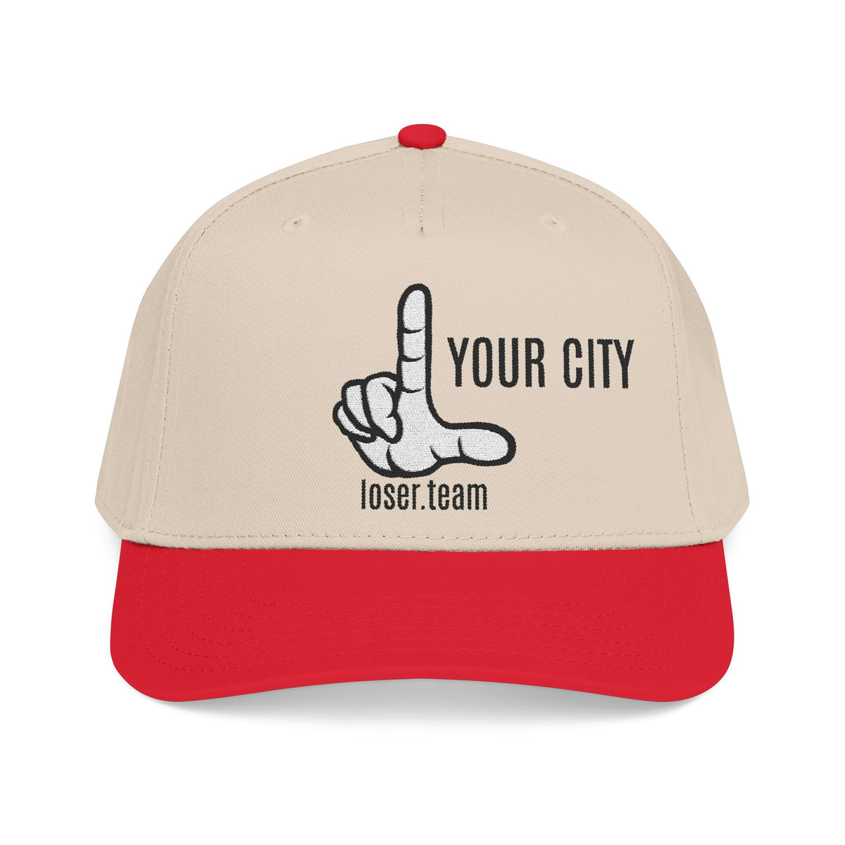 CUSTOM Loser Hat — Your City, League, or Crew on the "My Team Sucks" Cap