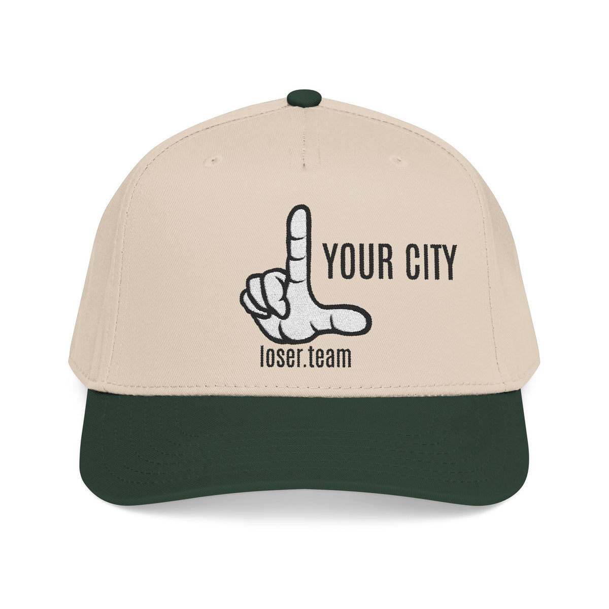 CUSTOM Loser Hat — Your City, League, or Crew on the "My Team Sucks" Cap