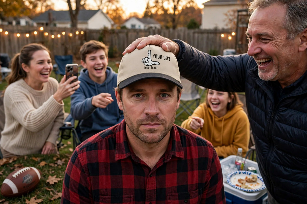 Family Turkey Bowl: the loser gets crowned with the Custom Loser Hat